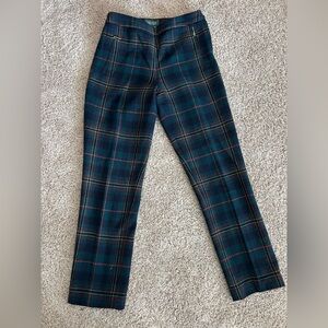 Ralph Lauren Tartan Plaid Trousers in Green and Red